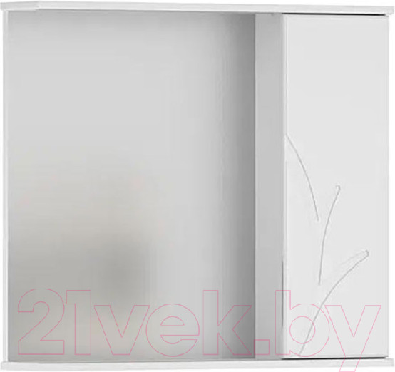 Изображение товара Шкаф с зеркалом для ванной Volna Adel 80 R (белый)