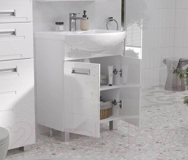 Изображение товара Тумба с умывальником Volna Joli 50.2D Ладога 50 (напольная)