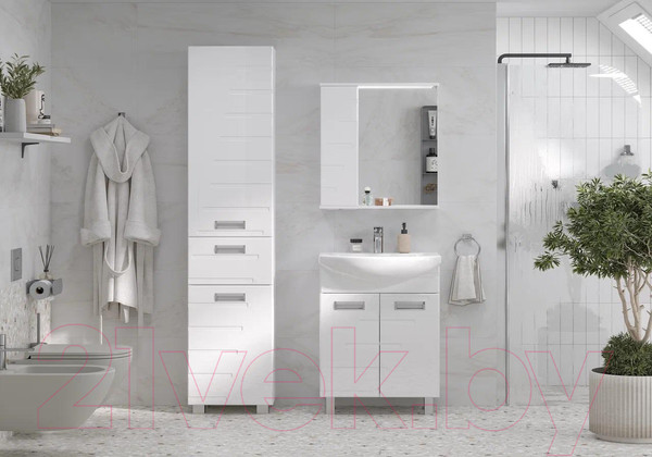 Изображение товара Тумба с умывальником Volna Joli 50.2D Ладога 50 (напольная)