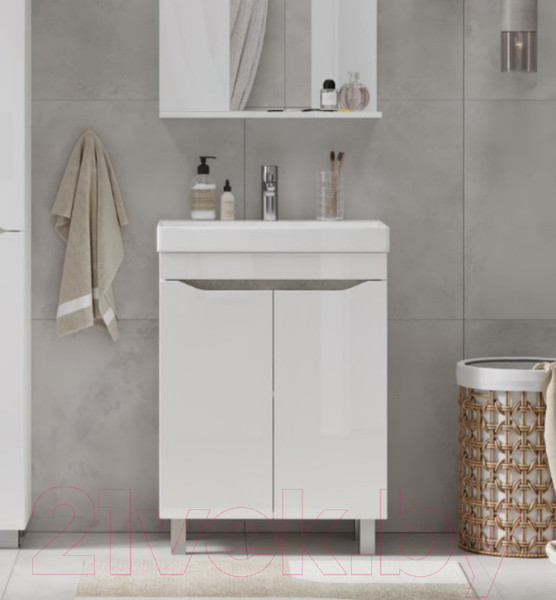 Изображение товара Тумба с умывальником Volna Lake 50.2D Тигода 50 (напольная)