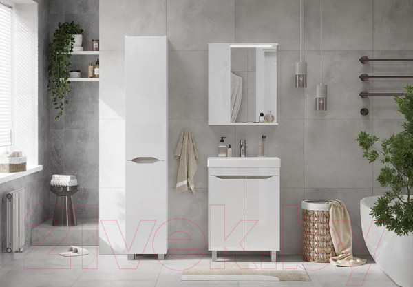 Изображение товара Тумба с умывальником Volna Lake 50.2D Тигода 50 (напольная)