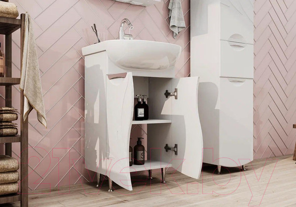 Изображение товара Тумба с умывальником Volna Adel 50.2D Ладога (напольная)