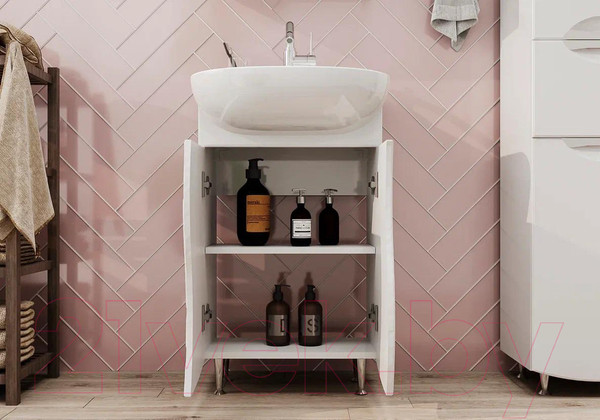 Изображение товара Тумба с умывальником Volna Adel 50.2D Ладога (напольная)