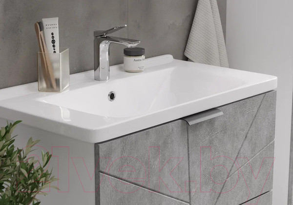 Изображение товара Тумба с умывальником Volna Twing 60.2Y бетон Миранда 60 (напольная)