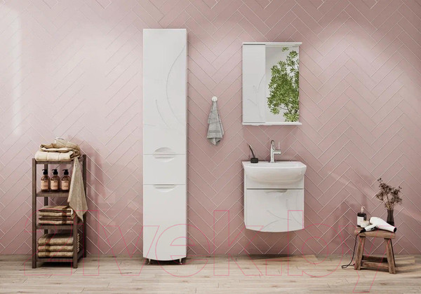 Изображение товара Шкаф-пенал для ванной Volna Adel 35 (без корзины)