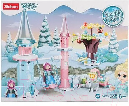 Изображение товара Конструктор Sluban Розовая мечта. Зимние сказки / M38-B0895