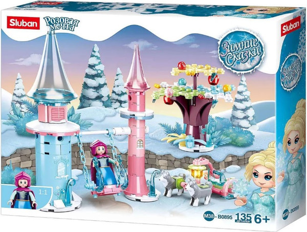 Изображение товара Конструктор Sluban Розовая мечта. Зимние сказки / M38-B0895
