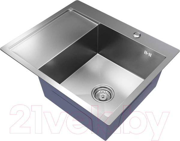 Изображение товара Мойка кухонная Mixline Pro 551876 правый (сатин, с сифоном)