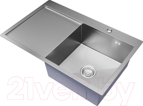 Изображение товара Мойка кухонная Mixline Pro 551878 правый (сатин, с сифоном)