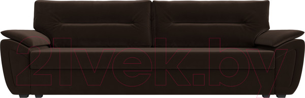 Изображение товара Диван Лига Диванов Нэстор Лайт (микровельвет коричневый)