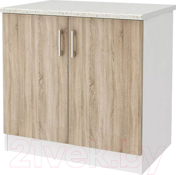 Изображение товара Шкаф-стол кухонный Stolline Уют СТЛ.275.04МСТ (белый/дуб сонома)