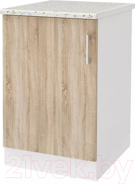 Изображение товара Шкаф-стол кухонный Stolline Уют 275.08МСТ (белый/дуб сонома)