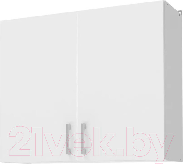 Изображение товара Шкаф навесной для кухни Stolline Уют 275.02 (белый/белый)