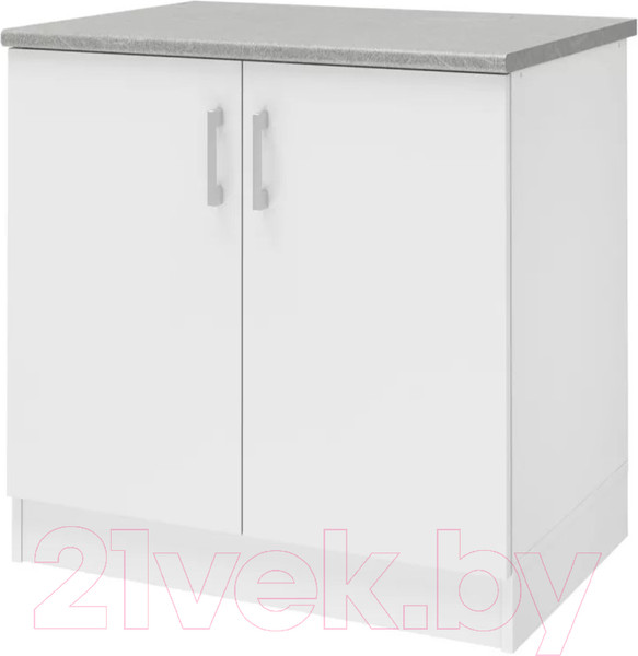 Изображение товара Шкаф-стол кухонный Stolline Уют 275.04МСТ (белый/белый)