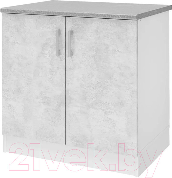 Изображение товара Шкаф-стол кухонный Stolline Уют 275.04МСТ (белый/бетон)