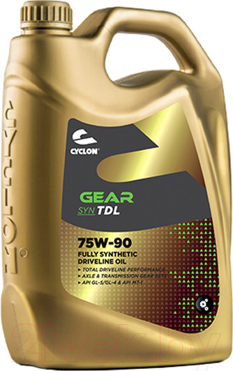 Изображение товара Трансмиссионное масло Cyclon Gear SYN TDL 75W90 / JE01508 (4л)