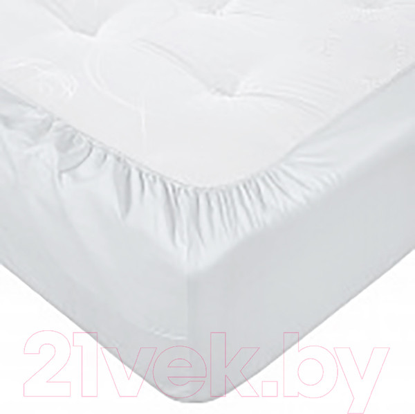 Изображение товара Простыня Luxsonia Поплин на резинке 160x200 / Мр0040-8 (серый)