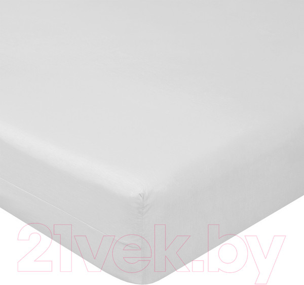 Изображение товара Простыня Luxsonia Поплин на резинке 160x200 / Мр0040-8 (серый)