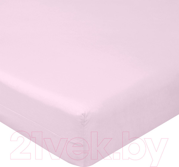 Изображение товара Простыня Luxsonia Поплин на резинке 80x200 / Мр0040-3 (розовый)