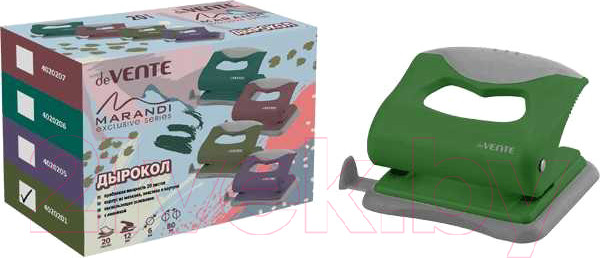 Изображение товара Дырокол deVente Marandi / 4020201 (фисташковый)