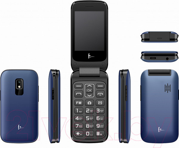 Изображение товара Мобильный телефон F+ Flip 280 (синий)