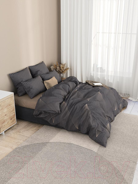 Изображение товара Комплект постельного белья Ночь нежна Гарфилд Евро Стандарт 50х70 / 70947-1+70648-18