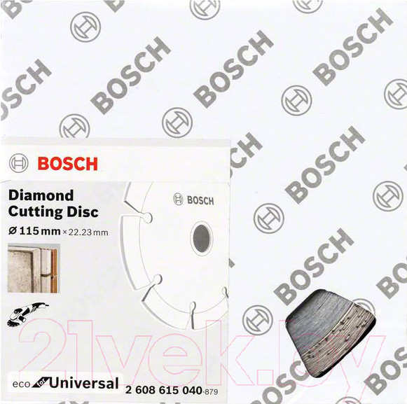 Изображение товара Отрезной диск алмазный Bosch 2.608.615.040