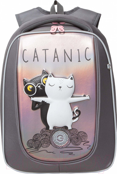 Изображение товара Школьный рюкзак Grizzly RAf-392-6 (серый)