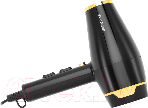 Изображение товара Фен StarWind SHD 6063 (черный/хром)