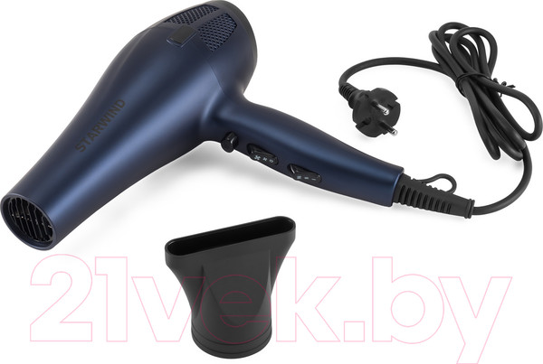Изображение товара Фен StarWind SHD 7078 (синий матовый/черный)