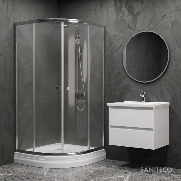 Изображение товара Душевой уголок Saniteco SN-801W (80x80)