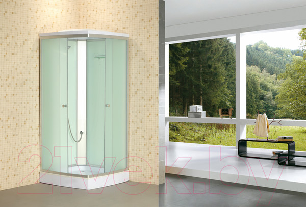 Изображение товара Душевая кабина Saniteco SN-380W (80x80)