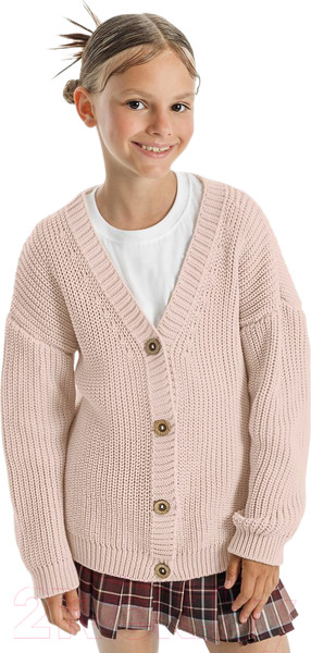 Изображение товара Кофта для малышей Amarobaby Knit / AB-OD21-KNIT19S/00-104 (белый/розовый, р.104)