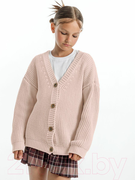 Изображение товара Кофта для малышей Amarobaby Knit / AB-OD21-KNIT19S/00-104 (белый/розовый, р.104)