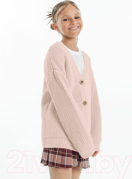 Изображение товара Кофта для малышей Amarobaby Knit / AB-OD21-KNIT19S/00-98 (белый/розовый, р.98)