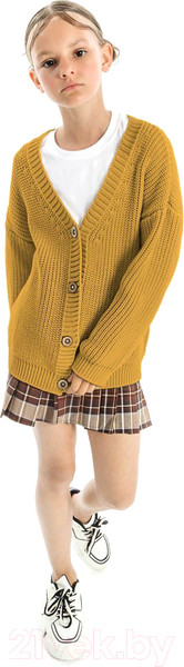 Изображение товара Кардиган детский Amarobaby Knit / AB-OD21-KNIT19S/04-110 (желтый, р.110)