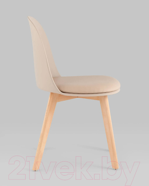 Изображение товара Стул Stool Group Fog с подушкой / SL-7022DM (бежевый, деревянные ножки)
