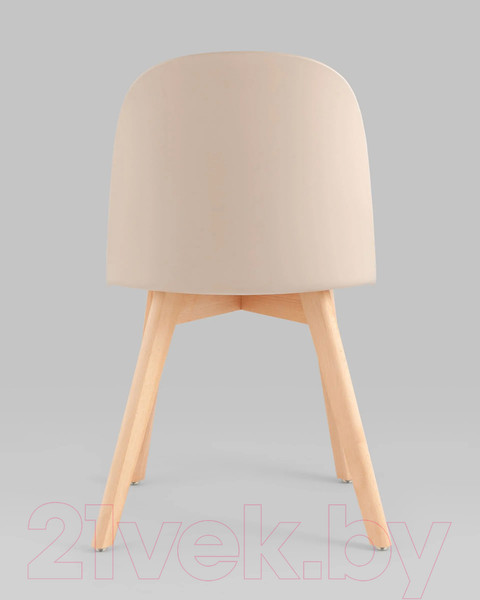 Изображение товара Стул Stool Group Fog с подушкой / SL-7022DM (бежевый, деревянные ножки)