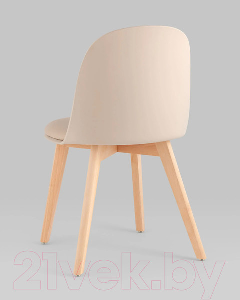 Изображение товара Стул Stool Group Fog с подушкой / SL-7022DM (бежевый, деревянные ножки)