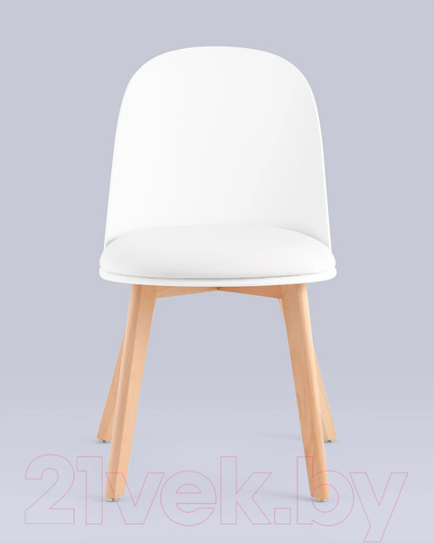 Изображение товара Стул Stool Group Fog с подушкой / SL-7022DM (белый, деревянные ножки)