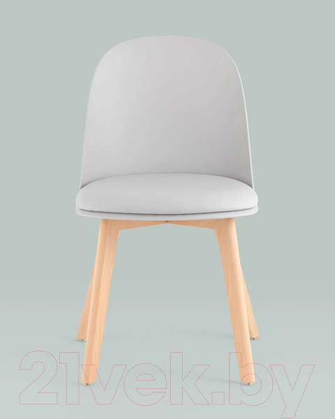 Изображение товара Стул Stool Group Fog с подушкой / SL-7022DM (светло-серый, деревянные ножки)