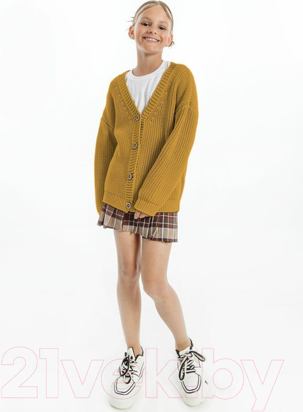 Изображение товара Кофта для малышей Amarobaby Knit / AB-OD21-KNIT19S/04-98 (желтый, р.98)