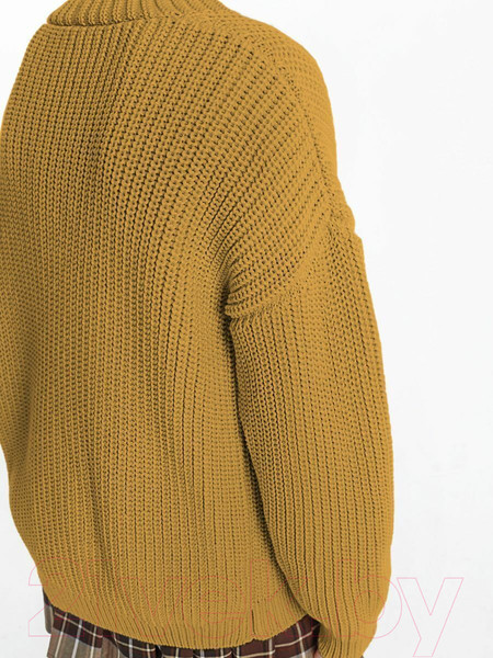 Изображение товара Кофта для малышей Amarobaby Knit / AB-OD21-KNIT19S/04-98 (желтый, р.98)