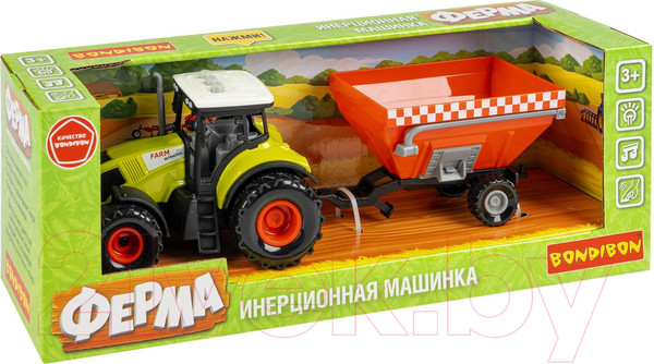 Изображение товара Трактор игрушечный Bondibon Сельское хозяйство / ВВ5944