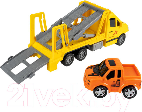 Изображение товара Автовоз игрушечный Bondibon Парк техники / ВВ6027 (желтый)