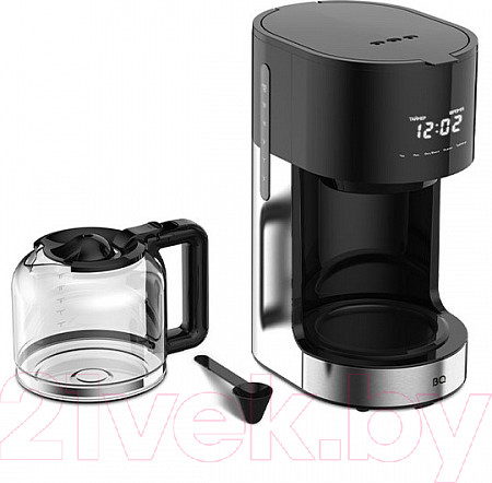 Изображение товара Капельная кофеварка BQ CM1001 (черный/стальной)