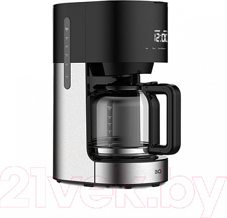 Изображение товара Капельная кофеварка BQ CM1001 (черный/стальной)