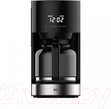 Изображение товара Капельная кофеварка BQ CM1001 (черный/стальной)