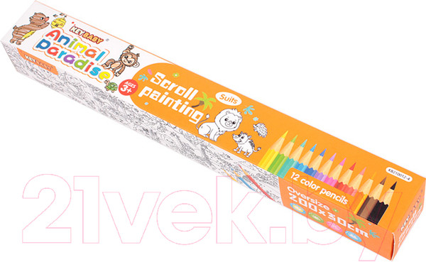 Изображение товара Плакат-раскраска Darvish Животный рай / SR-14404D