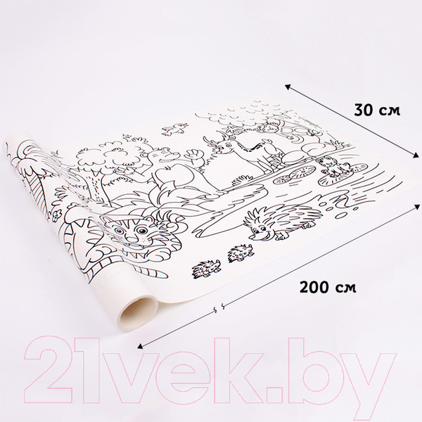 Изображение товара Плакат-раскраска Darvish Животный рай / SR-14404D